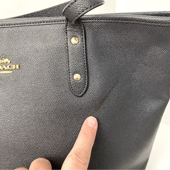 Coach City Zip Tote Midnight Navy Blue Style #F58846 - Picture 10 of 17